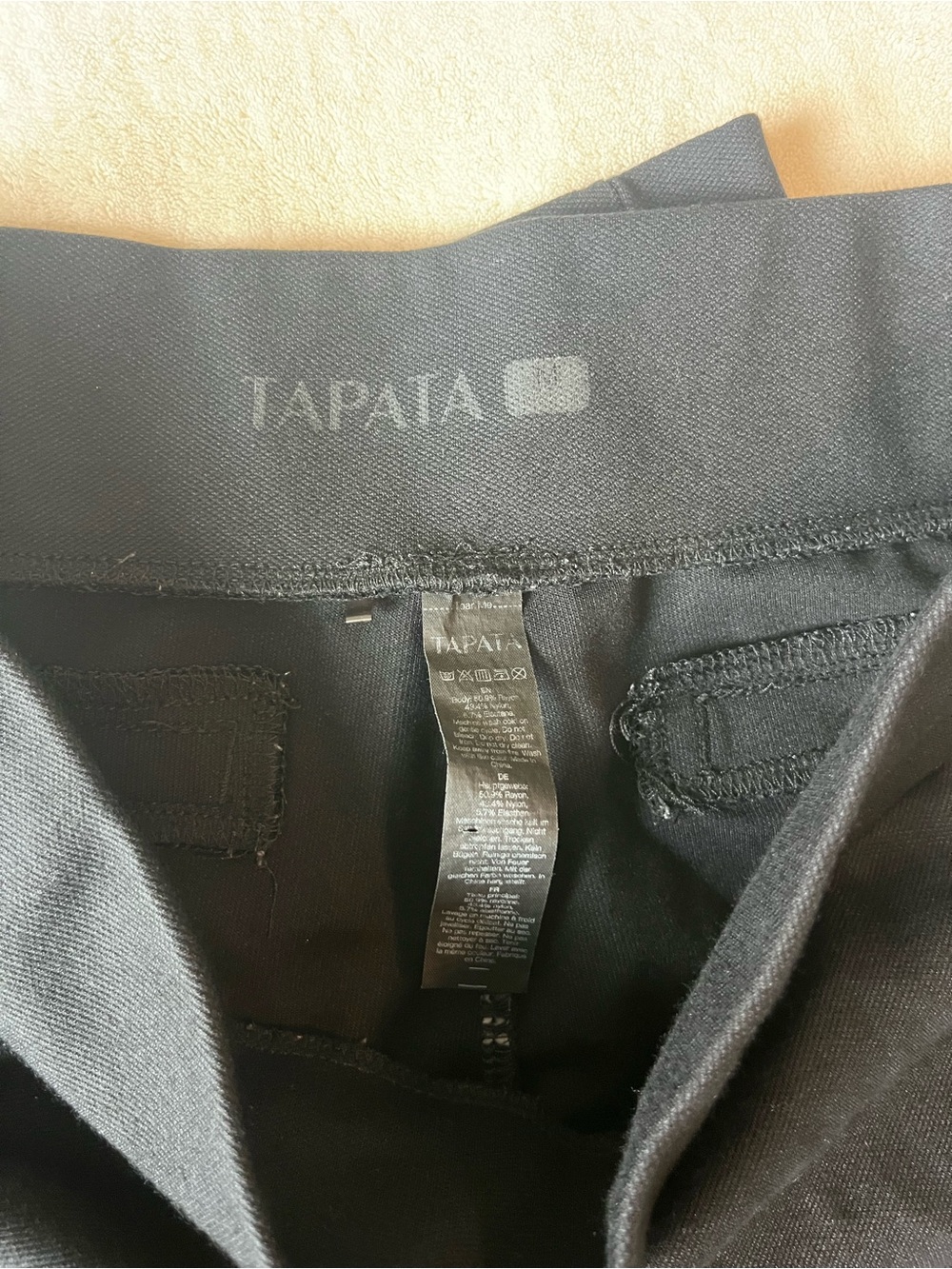 Tapata Classic Women's Black Stretch Ponte Pants Pull On Medium - Picture 2 of 4